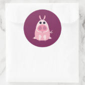 Leary the Pig Ronde Sticker (Tas)