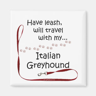 Leash de voyage Greyhound italien - Magnet