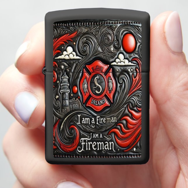 Leather Art Shows Firefighter's Pride (In Hand)
