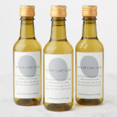 Leather Care Guide Slate Artisan 2x3 Custom Label Wijn Etiket (Flessen)