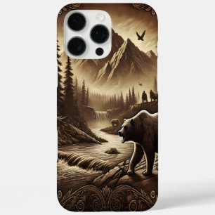 Leather Design Beer van River iPhone 16 Pro Max Hoesje