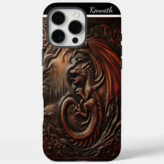 Leather Dragon's Peak Case-Mate iPhone Case (Achterkant)