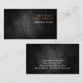 Leather Effect Attorney on Law Visitekaartje (Voorkant / Achterkant)