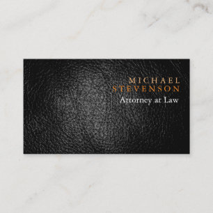 Leather Effect Attorney on Law Visitekaartje