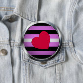 LEATHER GIRL PRIDE MEDALLION RONDE BUTTON 4,0 CM (In situ)