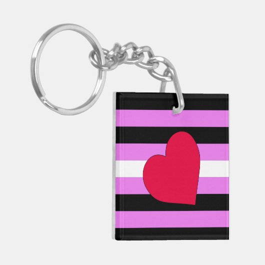 LEATHER GIRL PRIDE SLEUTELHANGER (Voorkant Links)