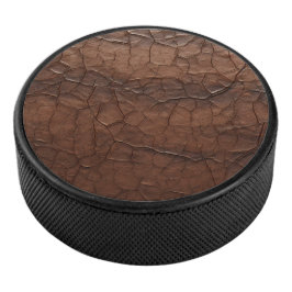 Leather  hockey puck