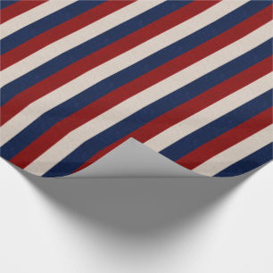 LEATHER KIJK PATRIOTIC STRIPES-GIFT WRAPPINGPAPIER CADEAUPAPIER