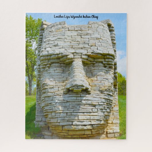 Leather Lips Wyandot Indian Chief Legpuzzel (Verticaal)