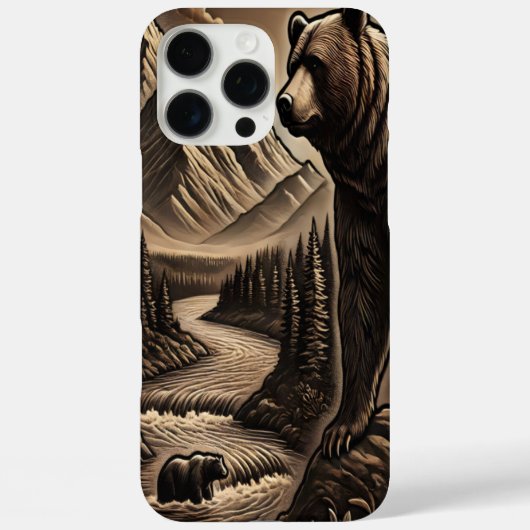 Leather Look Beer by Water Case-Mate iPhone Case (Achterkant)