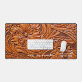 Leather-LOOK desk mat for office/dorm customizable (Clavier et souris)