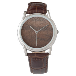 Leather-look Horloge