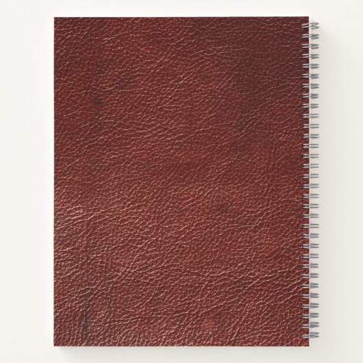 Leather Look Leaf Journal – Personalized Notebook (Dos)