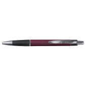 Leather Look Maroon Pen with Customizable Name (Achterkant)
