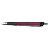 Leather Look Maroon Pen with Customizable Name (Bodem)
