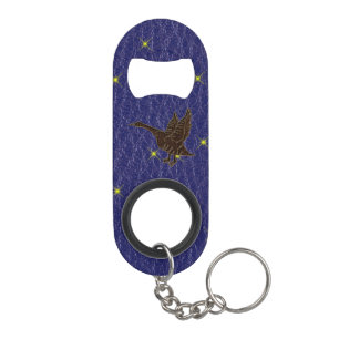 Leather-look Native American Zodiac Goose Mini Flessenopener