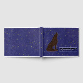 Leather-look Native American Zodiac Wolf Gastenboek (Volledig)