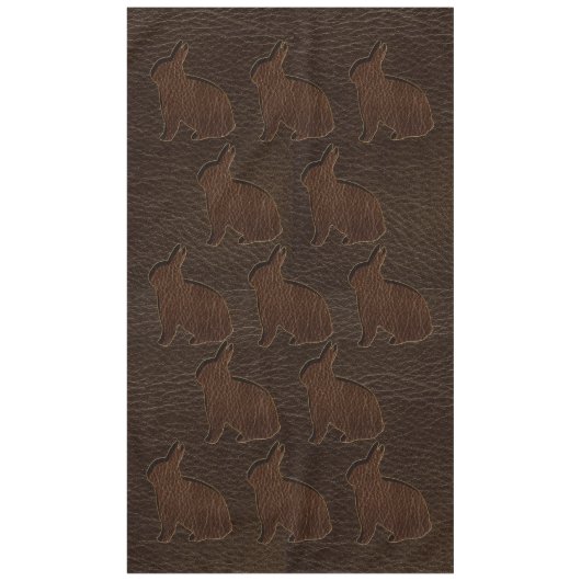 Leather-look Rabbit Dark Tafelkleed (Voorkant)