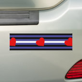 Leather Pride Flag Bumpersticker (Op auto)