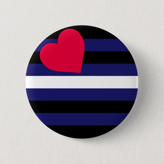 Leather Pride Flag Button (Voorkant)