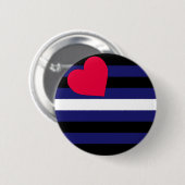 Leather Pride Flag Button (Voorkant /achterkant)