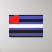 Leather Pride Flag Canvas Afdruk (Voorkant)