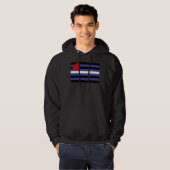 Leather Pride Flag Hoodie (Voorkant volledig)