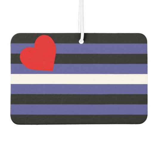 Leather Pride Flag Luchtverfrisser (Voorkant)