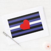 Leather Pride Flag Rechthoekige Sticker (Envelop)