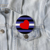 Leather Pride Flag Ronde Button 7,6 Cm (In situ)