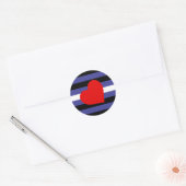 Leather Pride Flag Ronde Sticker (Envelop)