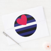 Leather Pride Flag Ronde Sticker (Envelop)
