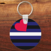 Leather Pride Flag Sleutelhanger (Voorkant)