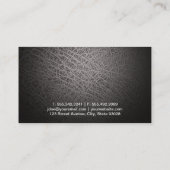 Leather Vignette Golden Backing Visitekaartje (Achterkant)