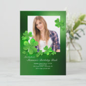 L'eau baisse sur une invitation photo Shamrock (Debout devant)