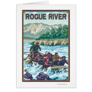 L'eau blanche transportant par radeau - rivière