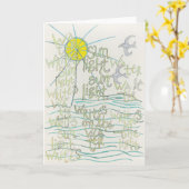 L'eau écrit la lumière du soleil écrit la carte (Fleur jaune)