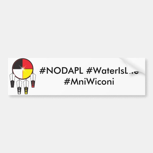 L'eau est autocollant de butoir de la vie (Devant)