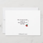 L'eau est la carte Life_Flat 7" x 5" (Dos)