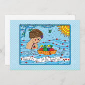 L'eau est la carte Life_Flat 7" x 5" (Devant / Derrière)