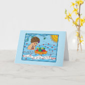L'eau est la carte Life_Greeting (Fleur jaune)