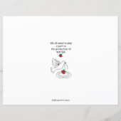 L'eau est la feuille de papier plat Life 11" x 8,5 (Dos)