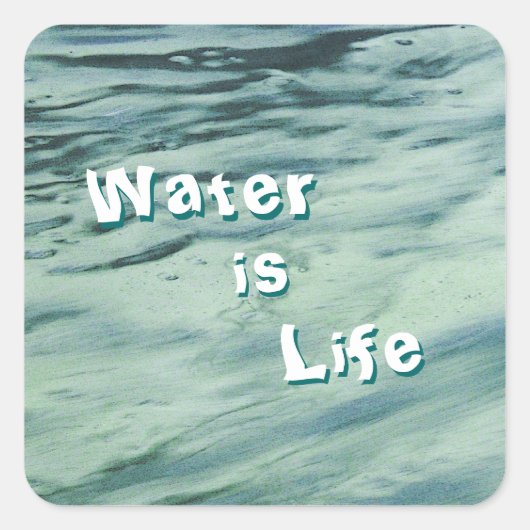 L'eau est un Stickers Vie (Devant)