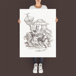 "L'Eau" -  etsen van de vier elementen Poster