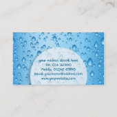 L'eau laisse tomber le carte de visite (Dos)