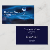 L'eau laisse tomber le carte de visite générique (Devant / Derrière)