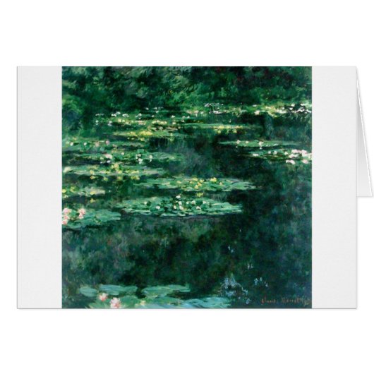 L'EAU MENSONNE EN ÉTANG VERT par Claude Monet (Devant horizontal)