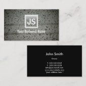 L'eau moderne laisse tomber le carte de visite de (Devant / Derrière)