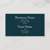 L'eau ondule le carte de visite générique de (Dos)