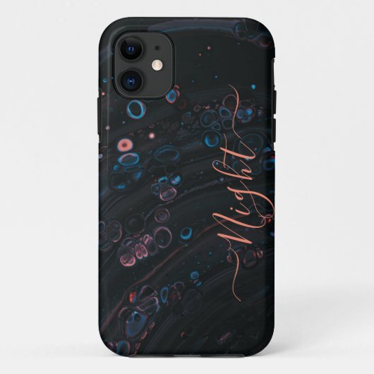 L'eau qui s'écoule chute les coques iphone monogra (Dos)